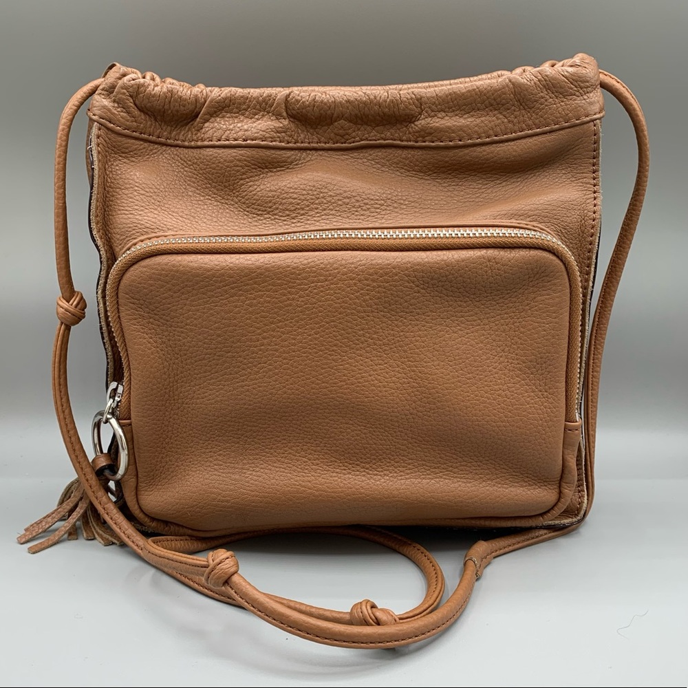 Sanctuary Leather Tassel Crossbody